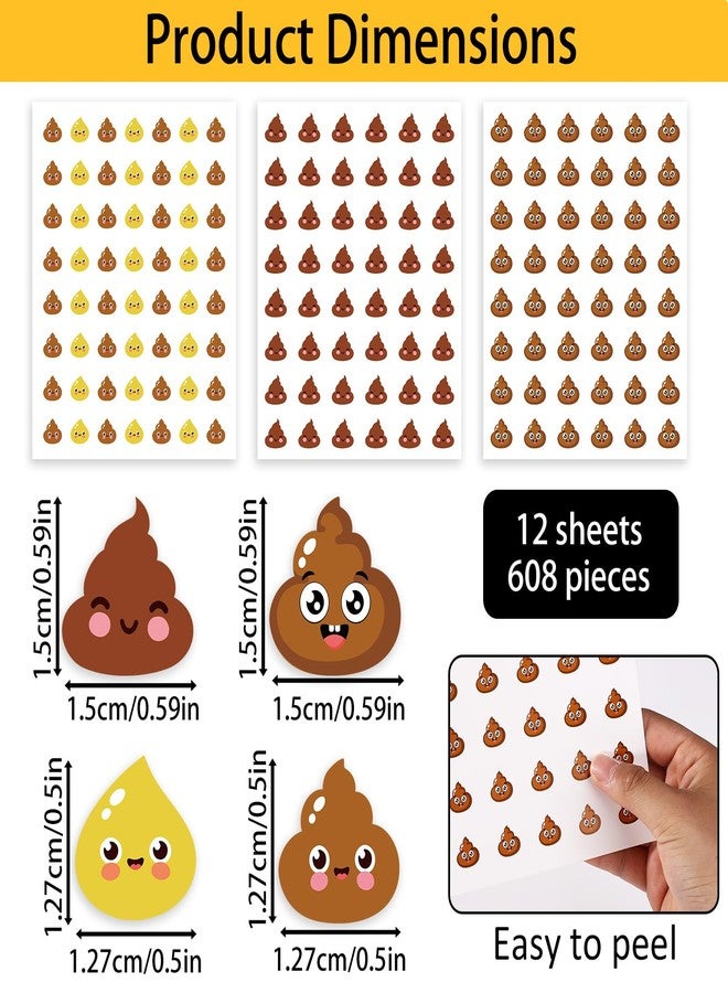 Penitue 12 Sheets Potty Training Stickers, Reusable Toilet Reveal Sticker Cute Self Adhesive Toilet Targets Early Educational Reward Supply for Children - Image 2
